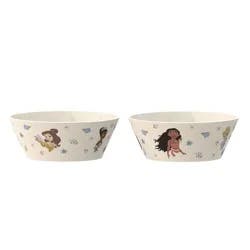 Zak Designs 2pk 6" Princess Melamine Bamboo Bowl Set