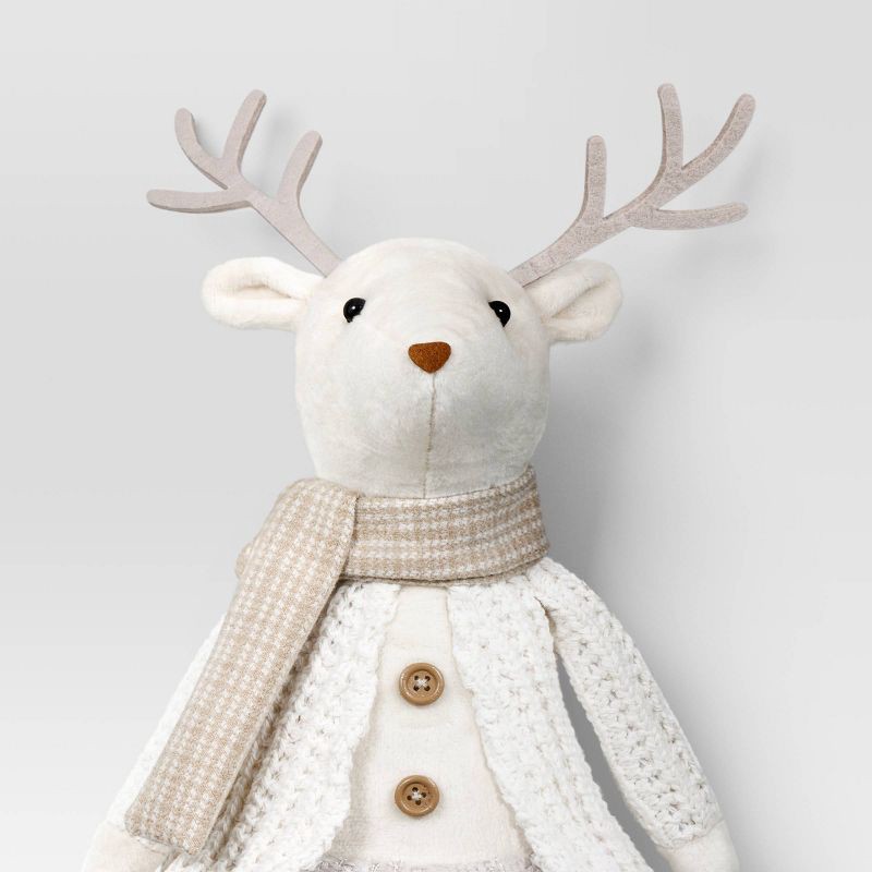 slide 3 of 3, Christmas Fabric Reindeer Figural Girl - Wondershop™, 1 ct