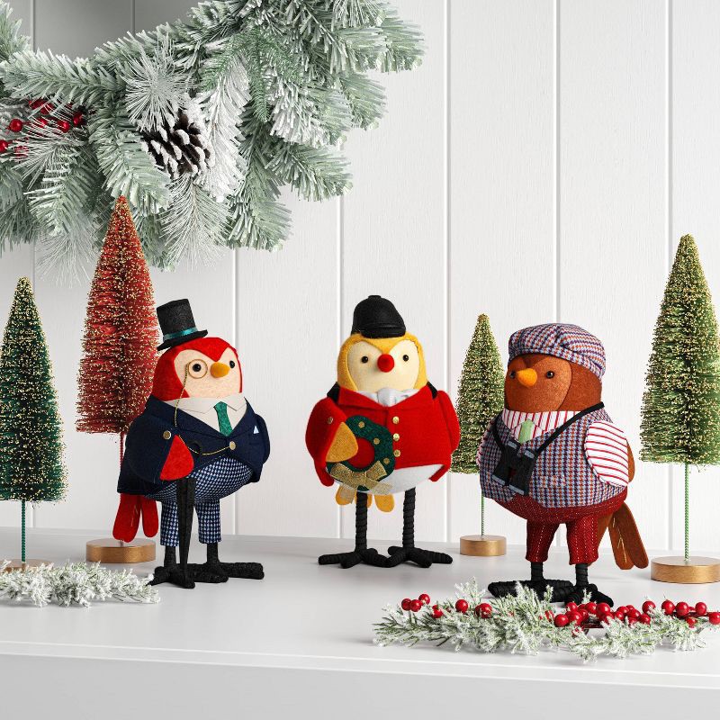 slide 2 of 4, Christmas Featherly Friends™ "Stirr﻿up" Decor Red Coat - Wondershop™, 1 ct