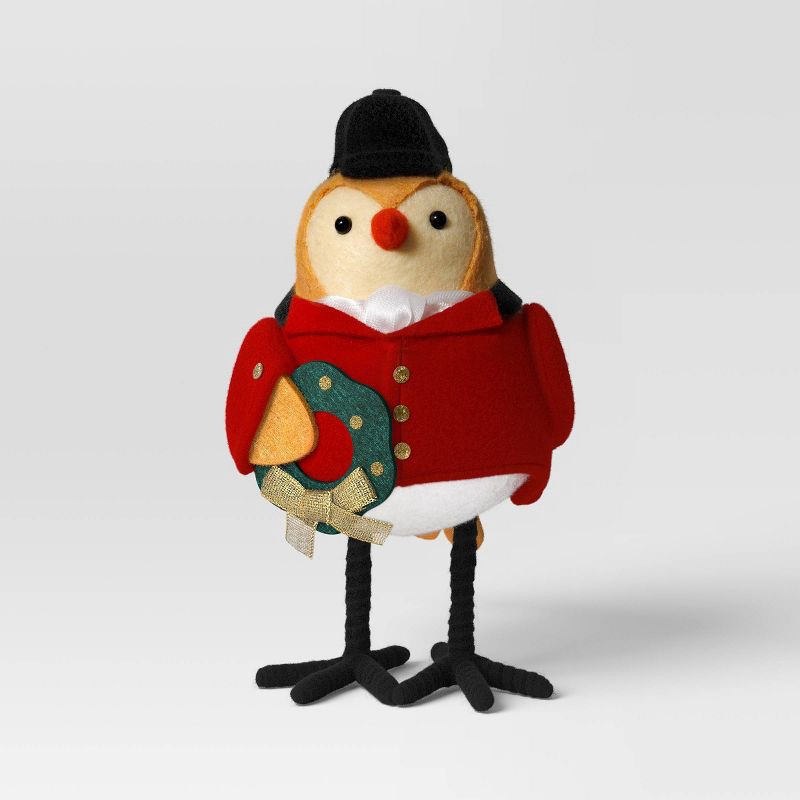 slide 3 of 4, Christmas Featherly Friends™ "Stirr﻿up" Decor Red Coat - Wondershop™, 1 ct