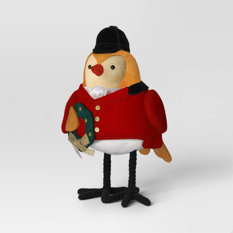 slide 1 of 4, Christmas Featherly Friends™ "Stirr﻿up" Decor Red Coat - Wondershop™, 1 ct