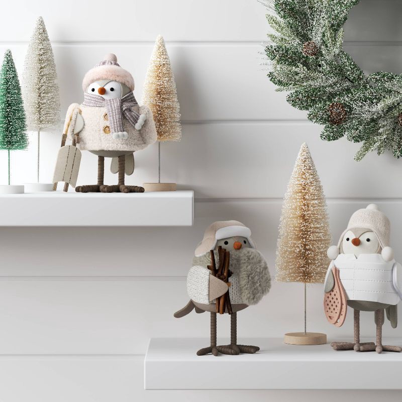 slide 2 of 4, Christmas Featherly Friends™ "Sanki" Decor Snow Shoes - Wondershop™, 1 ct