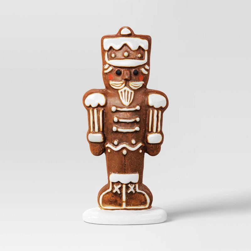 slide 3 of 3, 2pk Christmas Ceramic Gingerbread Nutcracker Decor - Wondershop™, 2 ct
