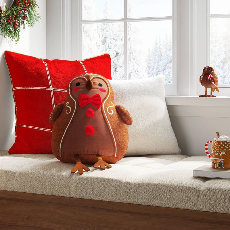 slide 2 of 4, Christmas Featherly Friends™ Pillow Gingerbread - Wondershop™, 1 ct