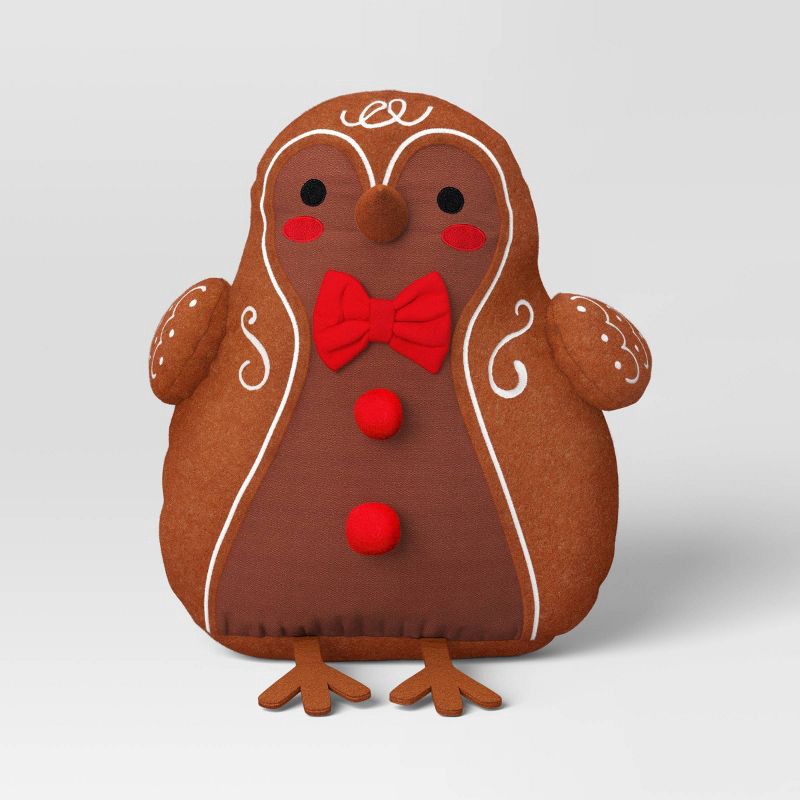 slide 3 of 4, Christmas Featherly Friends™ Pillow Gingerbread - Wondershop™, 1 ct