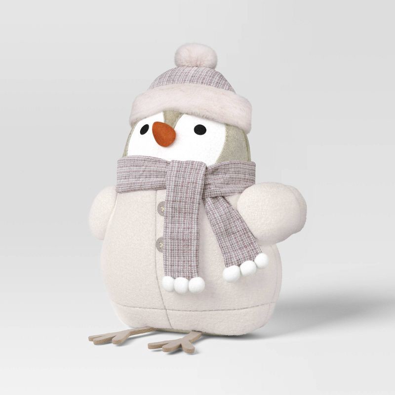 slide 1 of 4, Christmas Featherly Friends™ Pillow White Pom Hat - Wondershop™, 1 ct