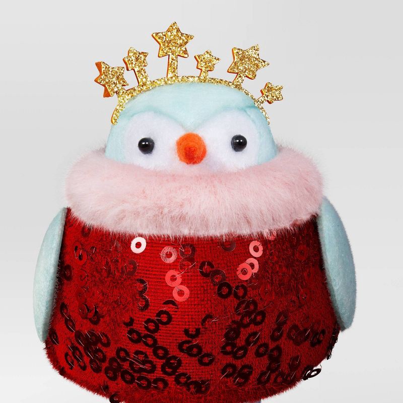 slide 4 of 5, 4.25" 3pk Christmas Featherly Friends™ Decor Tinsel Tidings - Wondershop™, 3 ct