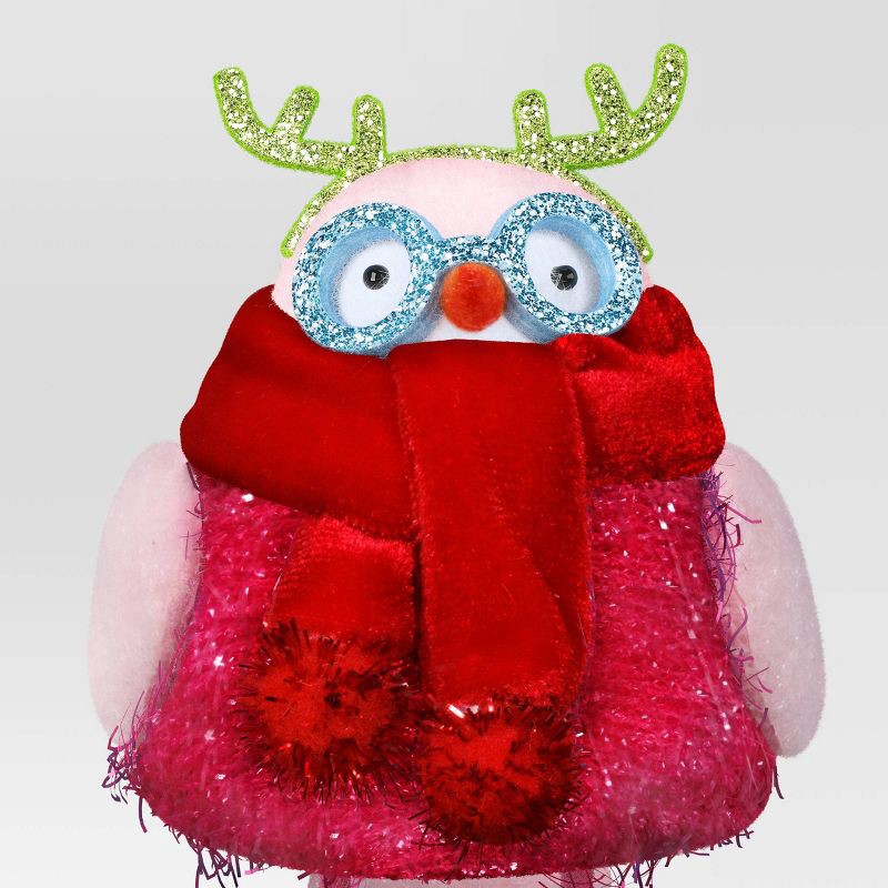 slide 5 of 5, 4.25" 3pk Christmas Featherly Friends™ Decor Tinsel Tidings - Wondershop™, 3 ct