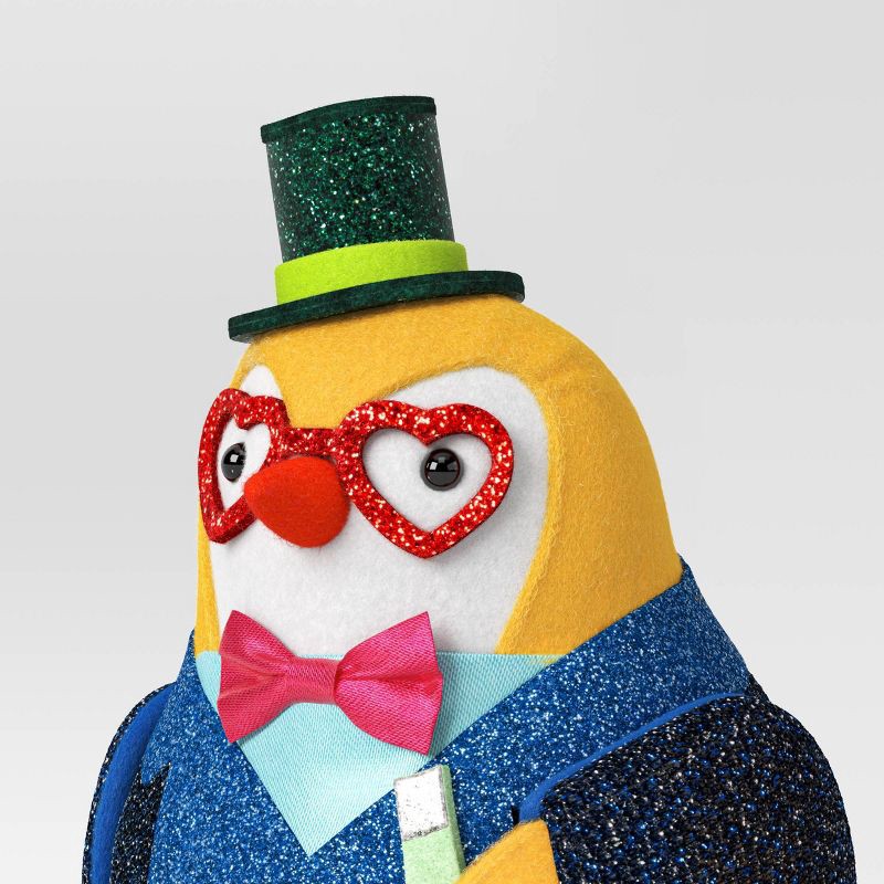 slide 3 of 3, Christmas Featherly Friends™ "Ballyhoo" Decor Heart Glasses - Wondershop™, 1 ct