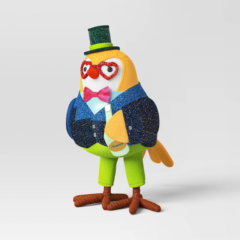 slide 1 of 3, Christmas Featherly Friends™ "Ballyhoo" Decor Heart Glasses - Wondershop™, 1 ct