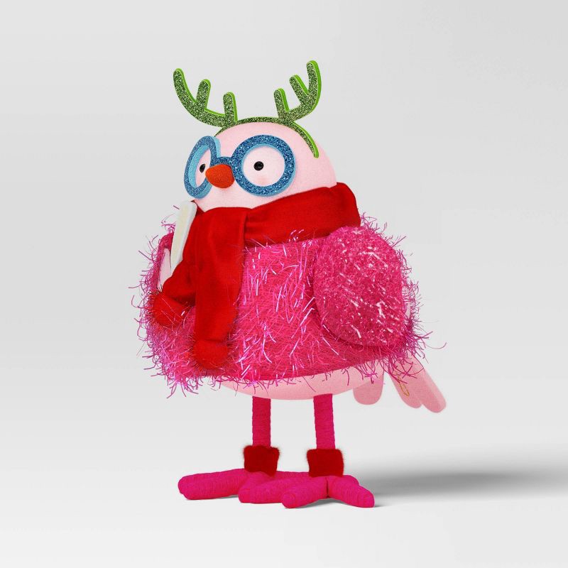 slide 1 of 4, Christmas Featherly Friends™ "Soiree" Decor Pink Dress - Wondershop™, 1 ct