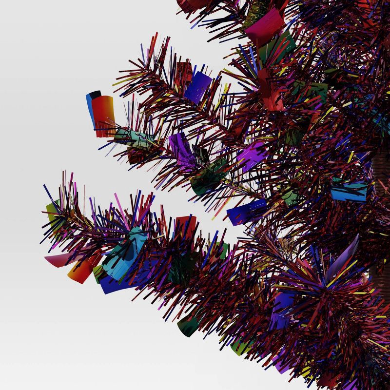 slide 3 of 4, Christmas Metal Mini Tree Shiny Multicolor Tinsel - Wondershop™, 1 ct