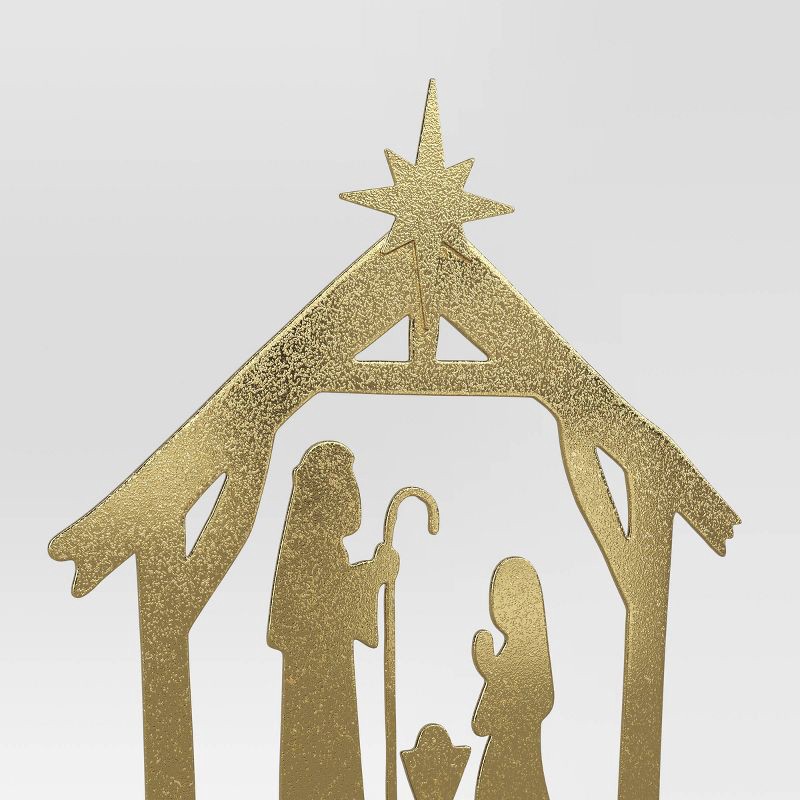 slide 3 of 3, Christmas Metal Nativity Decor - Wondershop™, 1 ct
