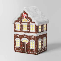 Christmas Ceramic Gingerbread House Decor Tall House - Wondershop™