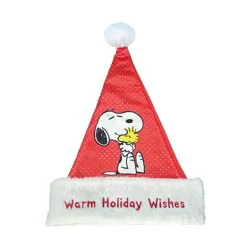 Peanuts Santa Hat with Snoopy Hug