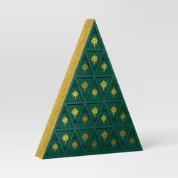Christmas Wood Triangle Advent Countdown Green - Wondershop™