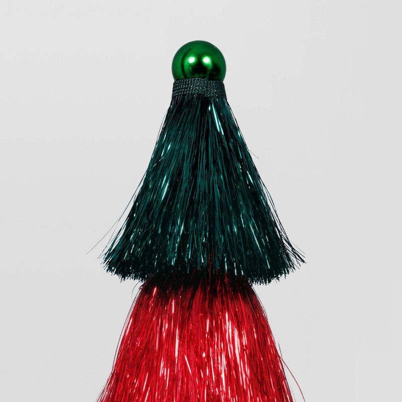 slide 3 of 3, 15.25" Christmas Tinsel Multicolor Tree Decor - Wondershop™, 1 ct
