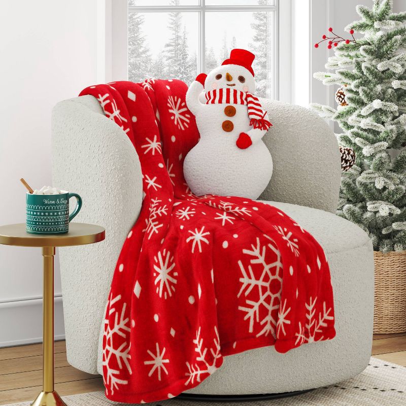 slide 2 of 4, 18" Christmas Snowman Pillow - Wondershop™, 1 ct