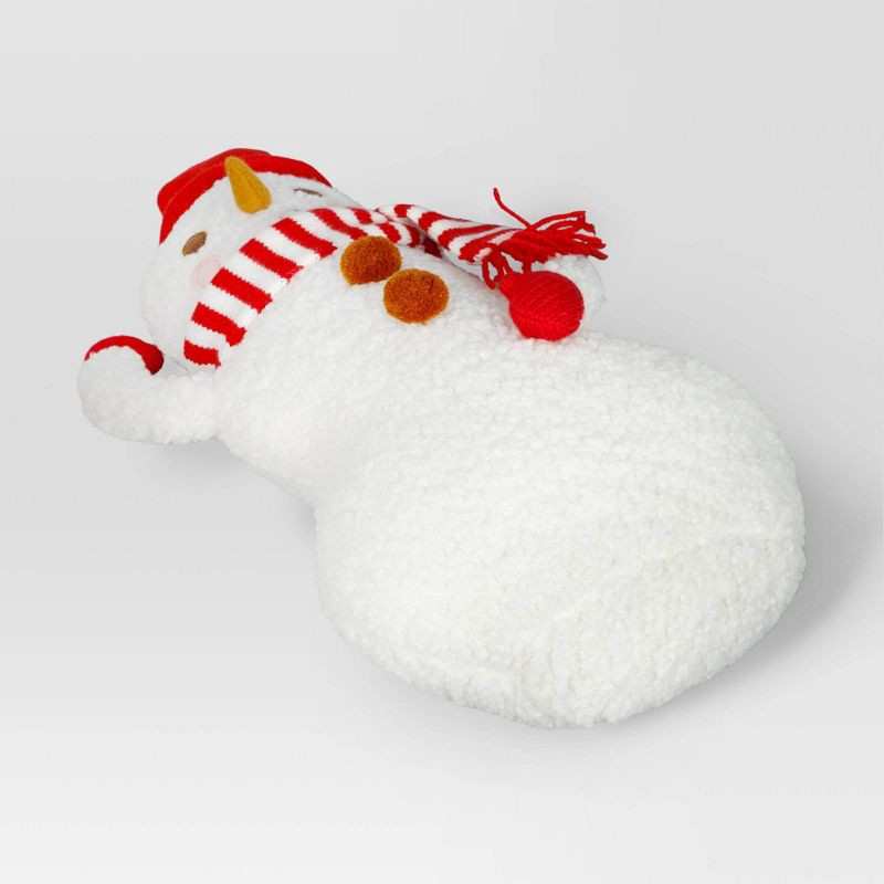 slide 3 of 4, 18" Christmas Snowman Pillow - Wondershop™, 1 ct