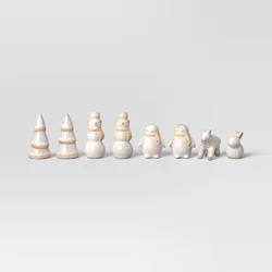 8pk Ceramic White Christmas Set - Wondershop™