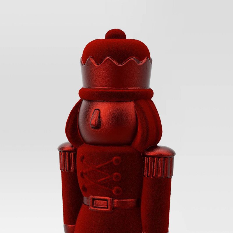 slide 3 of 3, 11.5" Christmas Red Nutcracker Foiled with Glittered Finish - Wondershop™, 1 ct