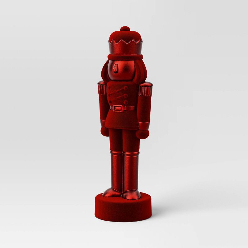 slide 1 of 3, 11.5" Christmas Red Nutcracker Foiled with Glittered Finish - Wondershop™, 1 ct