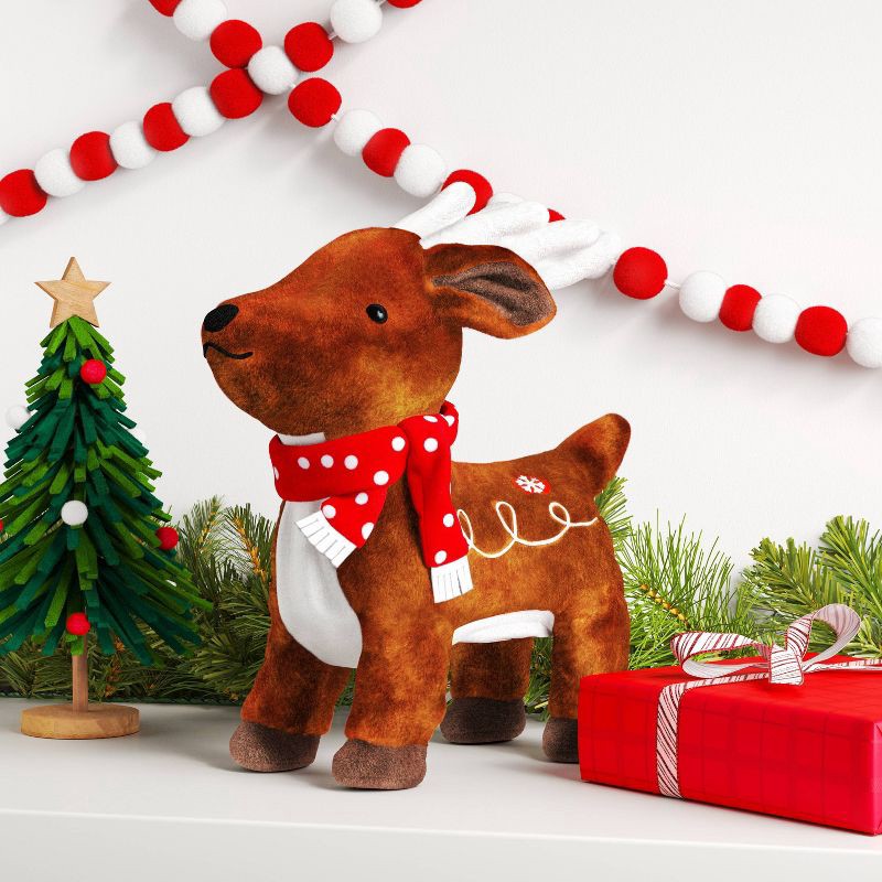 slide 2 of 3, 14'' Christmas Animated Plush Dancing Reindeer - Wondershop™, 1 ct