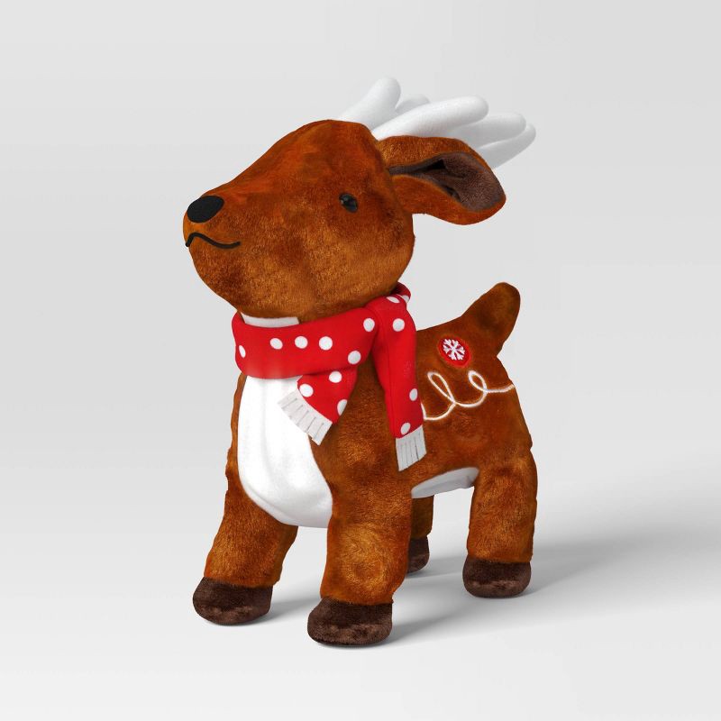 slide 3 of 3, 14'' Christmas Animated Plush Dancing Reindeer - Wondershop™, 1 ct