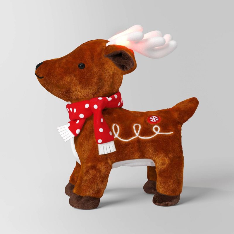slide 1 of 3, 14'' Christmas Animated Plush Dancing Reindeer - Wondershop™, 1 ct