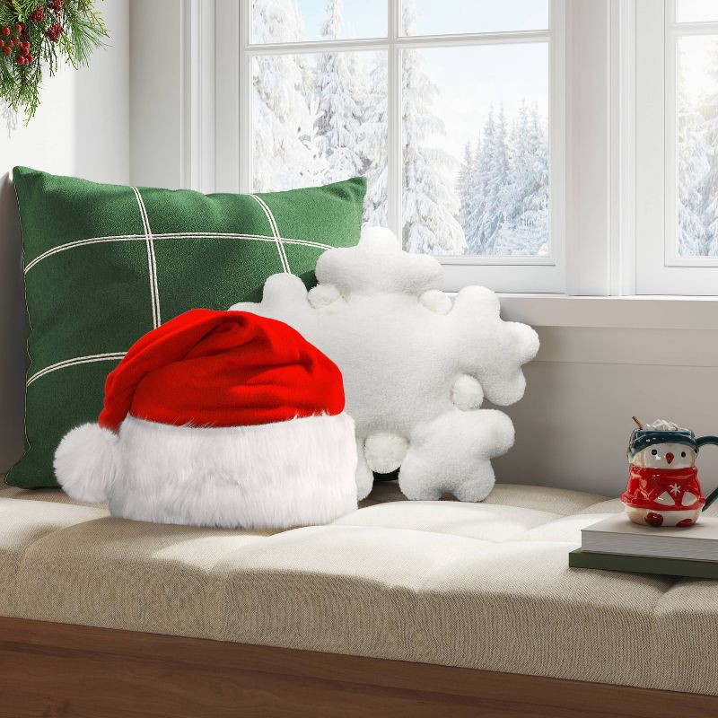 slide 2 of 4, 14"x13" Christmas Santa Hat Pillow - Wondershop™, 1 ct