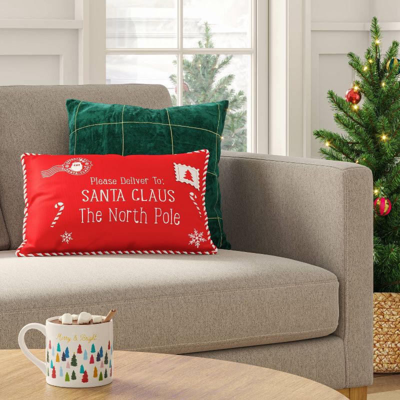 slide 2 of 4, Christmas Letters to Santa Pillow - Wondershop™, 1 ct