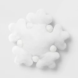 17" Christmas Snowflake Shaped Pillow - Wondershop™