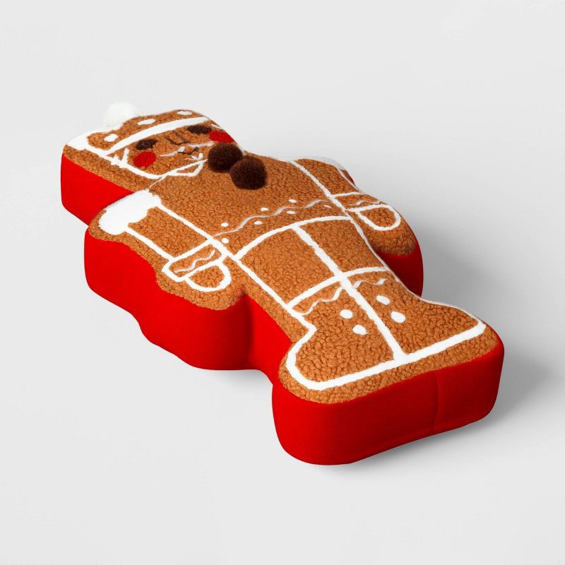 slide 3 of 4, Christmas Gingerbread Nutcracker Pillow - Wondershop™, 1 ct
