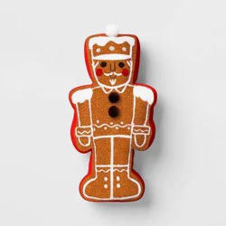 Christmas Gingerbread Nutcracker Pillow - Wondershop™