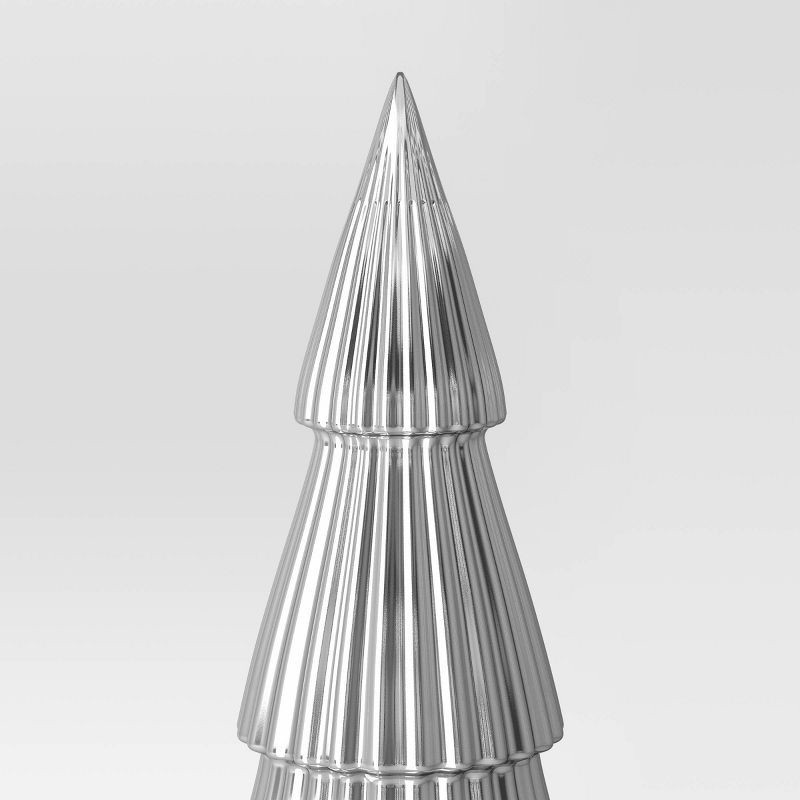 slide 3 of 3, 28" Christmas Tree Decor Silver - Wondershop™, 1 ct