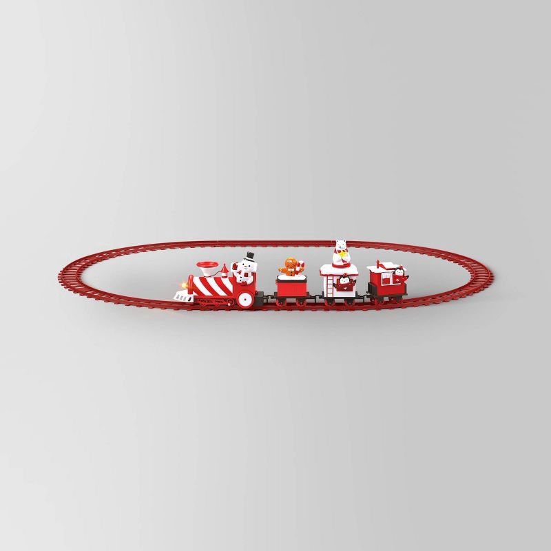 slide 1 of 4, 36" Christmas Animated Train and Track Set Christmas Decor - Wondershop™, 1 ct