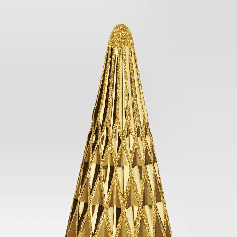 slide 4 of 4, 3ct Christmas Shatterproof Tree Gold - Wondershop™, 3 ct