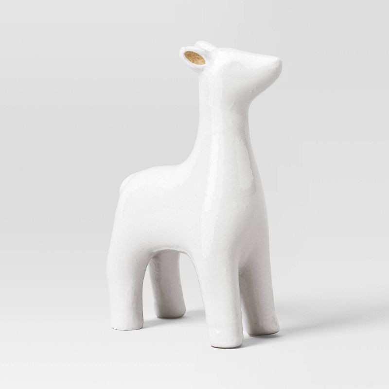 slide 5 of 5, 3ct Christmas Ceramic Deer Decor Set White- Wondershop™, 3 ct