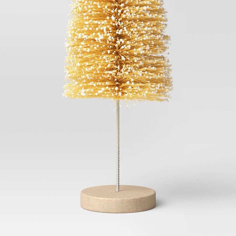 slide 3 of 3, 6ct Sisal Bottle Brush Tree Christmas Figurine Set White Neutral - Wondershop™, 6 ct