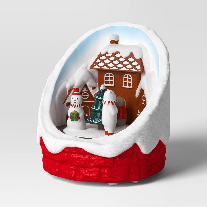 slide 4 of 4, 7'' Christmas Animated Gingerbread House Snowglobe - Wondershop™, 1 ct