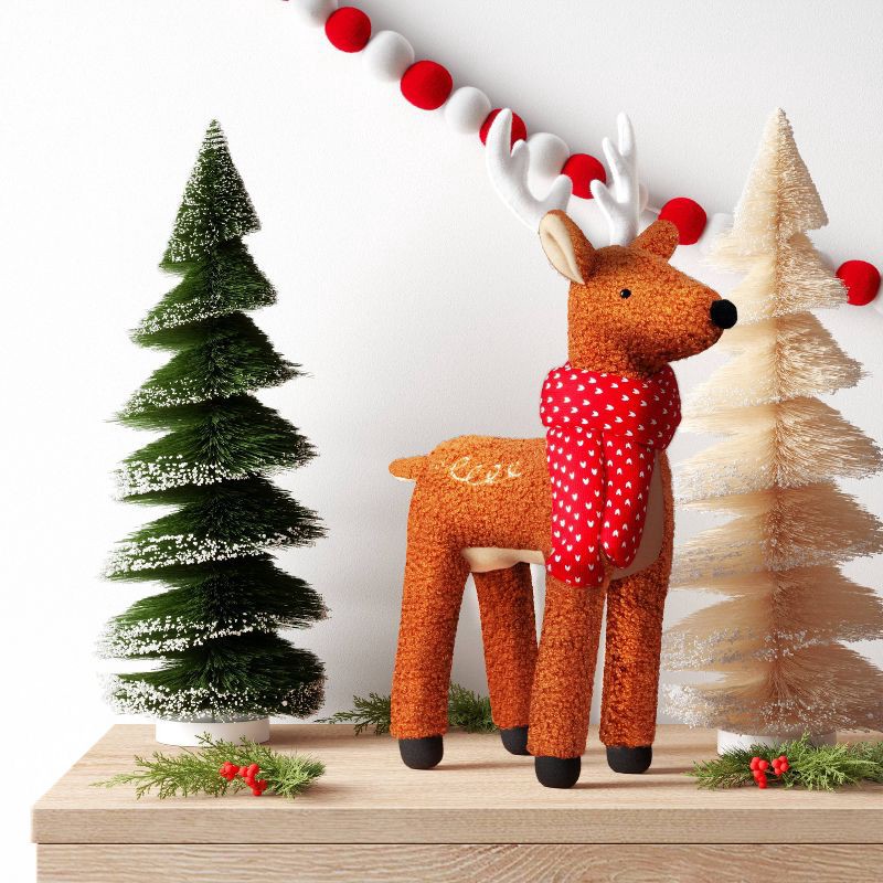 slide 2 of 3, Christmas Fabric Deer Decor - Wondershop™, 1 ct