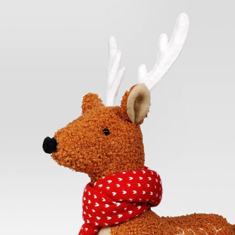 slide 3 of 3, Christmas Fabric Deer Decor - Wondershop™, 1 ct