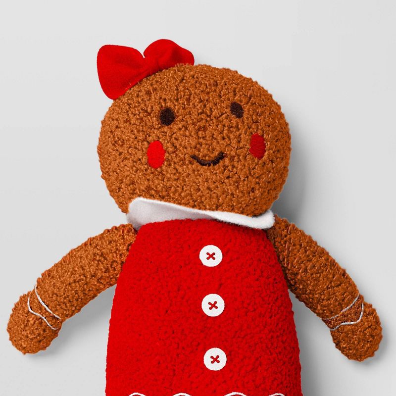 slide 3 of 3, Christmas Fabric Gingerbread Woman Decor - Wondershop™, 1 ct