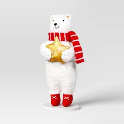 Christmas Plush Polar Bear with Star Decor - Wondershop™