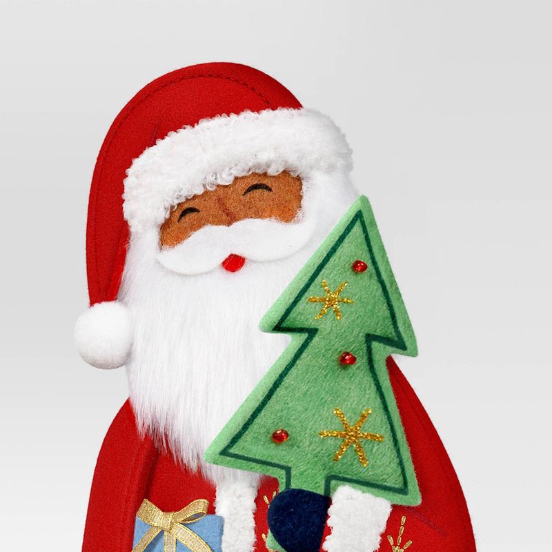 slide 3 of 3, Christmas Fabric Santa Figural Decor Deep - Wondershop™, 1 ct