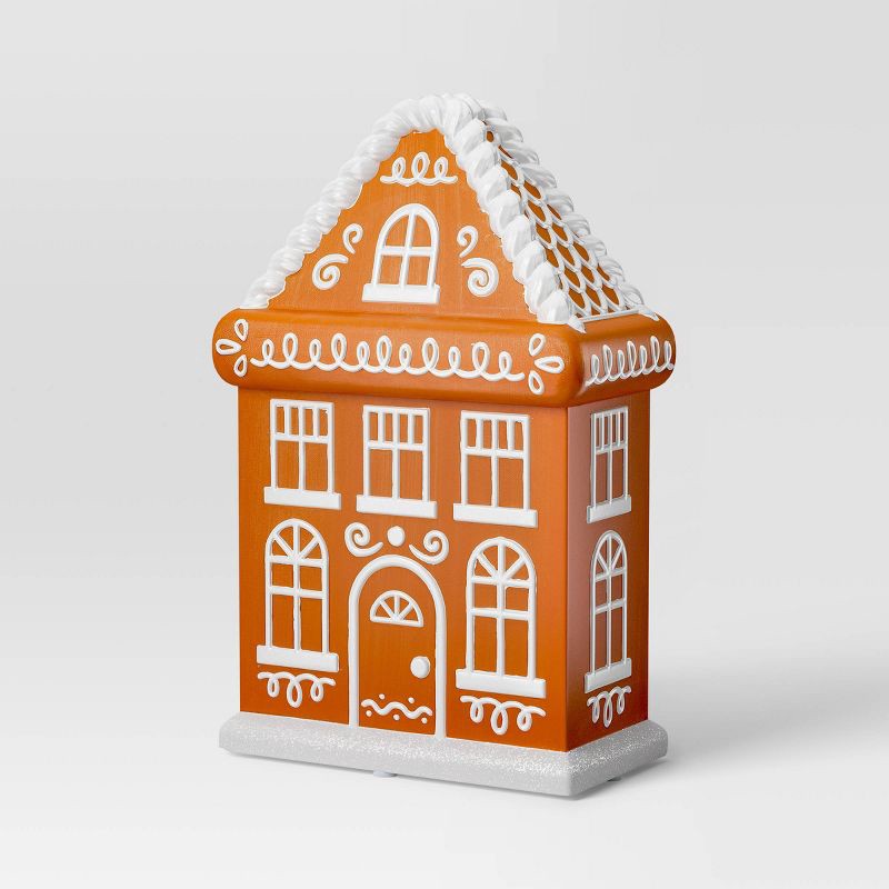 slide 3 of 3, Christmas Lit Blow Mold Gingerbread House Decor - Wondershop™, 1 ct