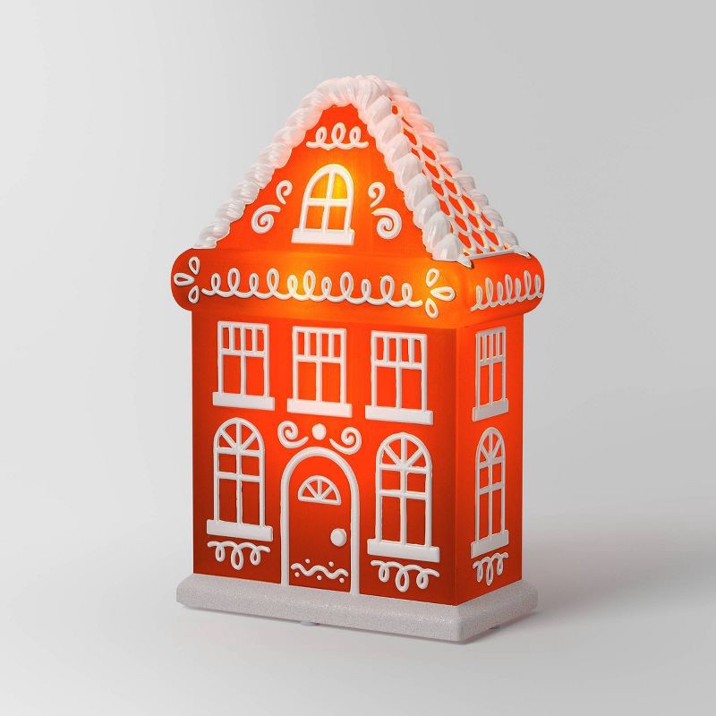 slide 1 of 3, Christmas Lit Blow Mold Gingerbread House Decor - Wondershop™, 1 ct
