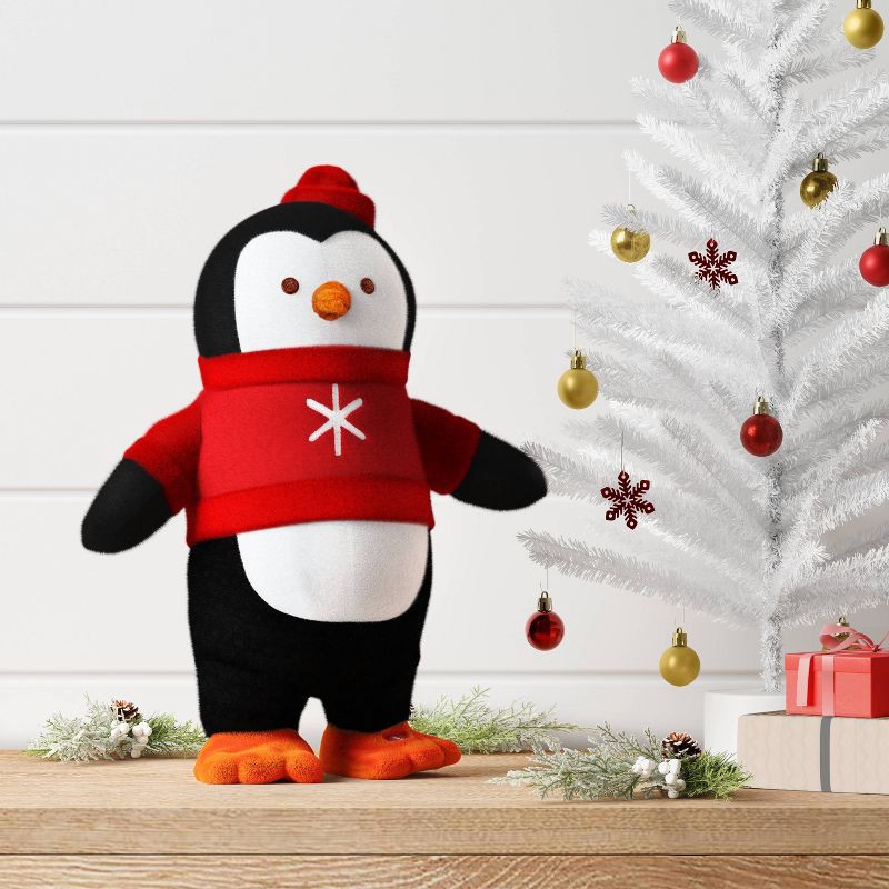 slide 2 of 4, Christmas Side Stepper Penguin with Sweater - Wondershop™, 1 ct