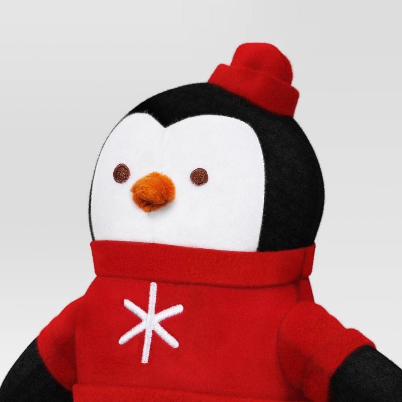 slide 4 of 4, Christmas Side Stepper Penguin with Sweater - Wondershop™, 1 ct