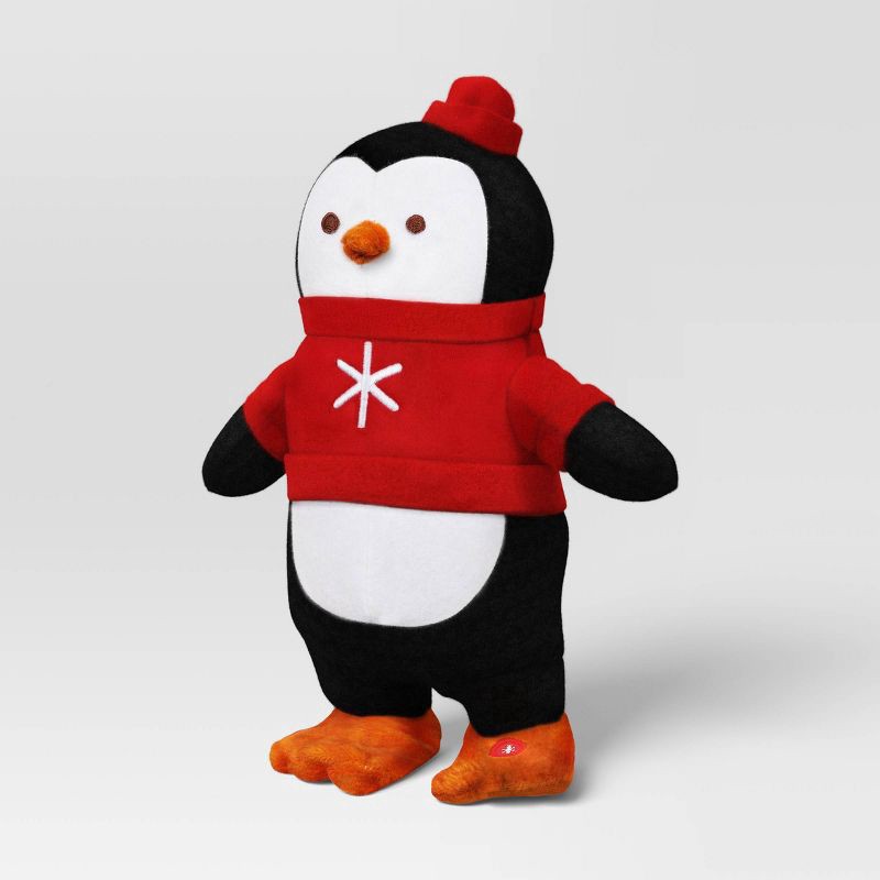 slide 1 of 4, Christmas Side Stepper Penguin with Sweater - Wondershop™, 1 ct
